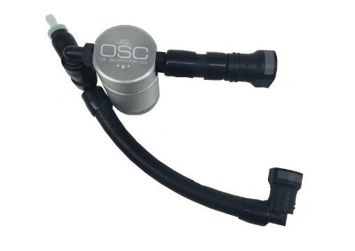 Picture of JL 11 - 17 Ford Mustang GT (wRoushVMP SC) Passenger Side Oil Separator 3.0 - Clear Anodized