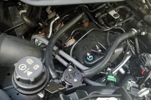 Picture of JampL 15 - 24 Ford Transit 150250350 3.5L EcoBoost Passenger Side Oil Separator 3.0 - Black Anodiz