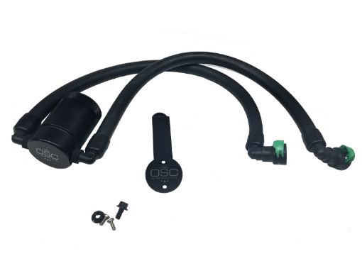 Picture of JL 2015 - 2023 Ford Mustang EcoBoost Driver Side Oil Separator 3.0 - Black Anodized