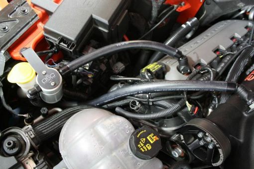 Picture of JL 15 - 23 Ford Mustang GT15 - 20 Ford Mustang GT350 Passenger Side Oil Separator 3.0 - Clear Anod