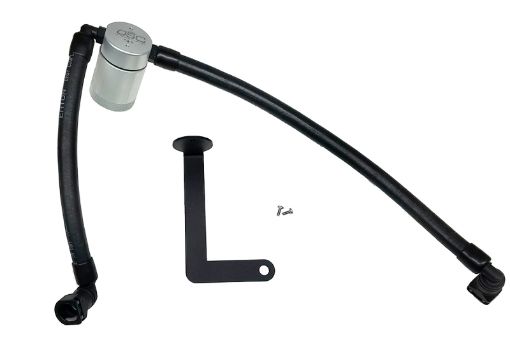 Picture of JL 10 - 19 Ford Flex EcoBoost V6 Passenger Side Oil Separator 3.0 - Clear Anodized