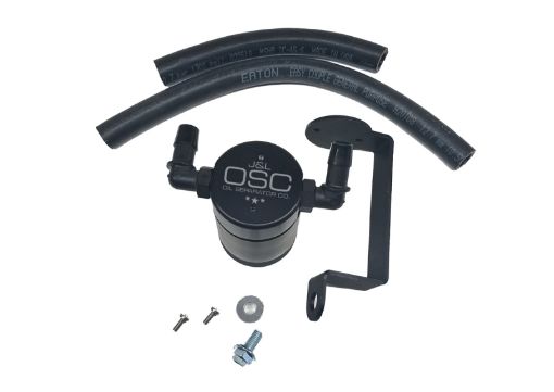 Picture of JL 05 - 23 Dodge Charger 5.7L Hemi Passenger Side Oil Separator 3.0 - Black Anodized