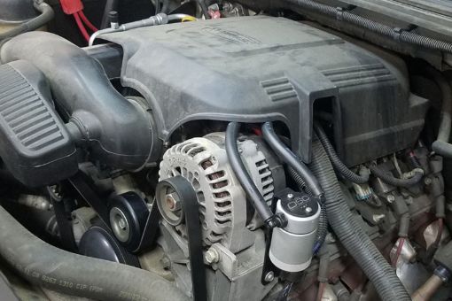 Picture of JL 97 - 13 ChevyGM TruckSUV 4.8L5.3L6.0L6.2L Driver Side Oil Separator 3.0 - Clear Anodized