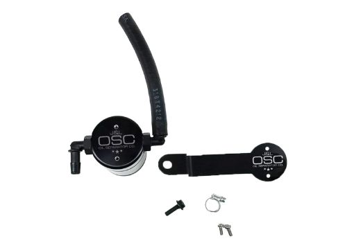 Picture of JL 17 - 21 Honda Civic Type R Passenger Side Oil Separator 3.0 - Black Anodized