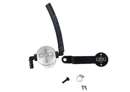 Picture of JL 17 - 21 Honda Civic Type R Passenger Side Oil Separator 3.0 - Clear Anodized