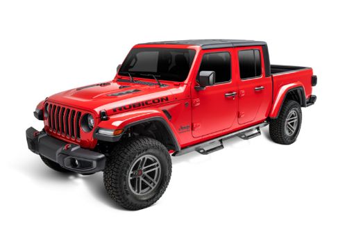 Picture of N - Fab Predator Pro Step System 2019 Jeep Wrangler JT 4DR Truck Full Length - Tex. Black