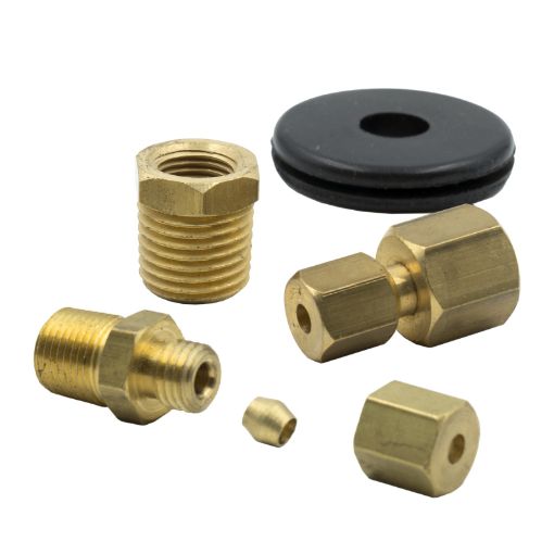 Picture of Autometer 18in NPTF Compression to 18in Line Brass Fitting Kit