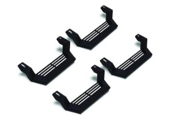 Picture of Rampage 1999 - 2019 Jeep Rock Rail Short Step Universal 4 Piece Set - Black