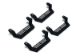 Picture of Rampage 1999 - 2019 Jeep Rock Rail Short Step Universal 4 Piece Set - Black
