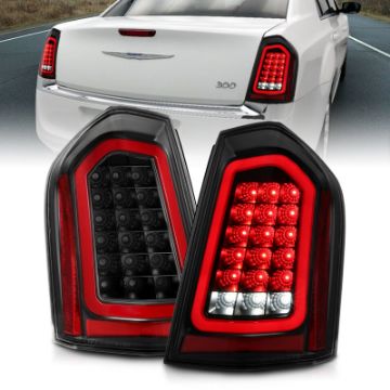 Picture of ANZO 11 - 14 Chrysler 300 LED Taillights Black w Sequential