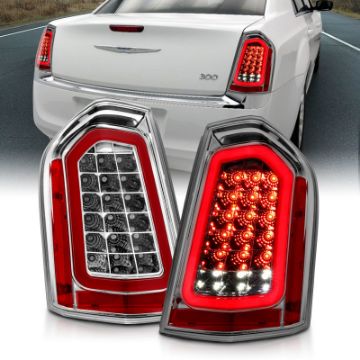 Picture of ANZO 11 - 14 Chrysler 300 LED Taillights Chrome w Sequential