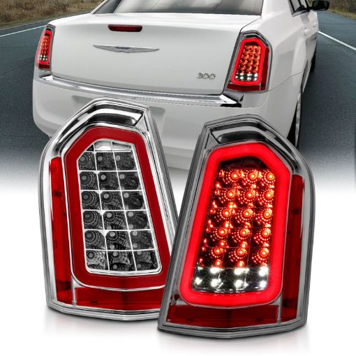 Picture of ANZO 11 - 14 Chrysler 300 LED Taillights Chrome w Sequential
