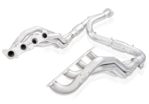 Picture of Stainless Works 15 - 19 Ford F - 150 5.0L Catted Factory Connect Headers 1 - 78in Primaries 3in Collector