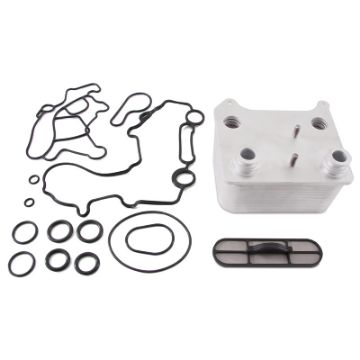 Picture of Mishimoto 03 - 07 Ford 6.0L Powerstroke Replacement Oil Cooler Kit