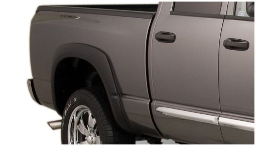 Picture of Bushwacker 19 - 22 Ram 1500 (Excl. RebelTRX) 76.3 67.4in Bed OE Style Flares 2pc Rear - Smooth Blk
