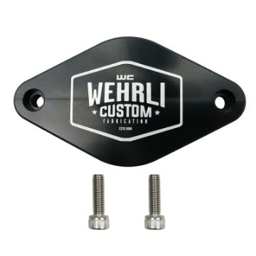 Picture of Wehrli 11 - 16 Chevrolet 6.6L LML Duramax Turbo Resonator Billet Block Off Plate