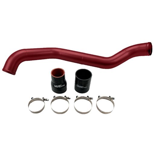 Picture of Wehrli 01 - 04 Chevrolet 6.6L LB7 Duramax Driver Side 3in Intercooler Pipe - WCFab Red