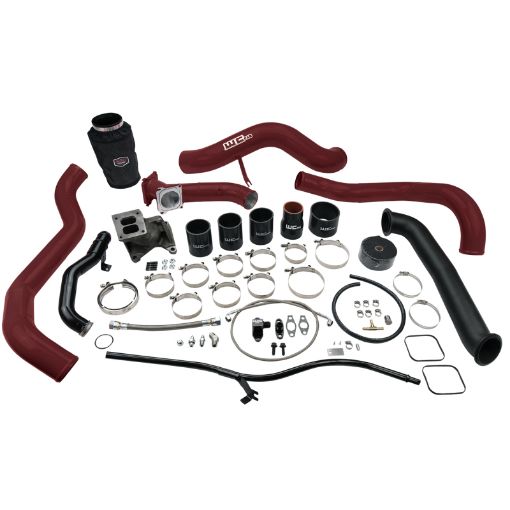 Picture of Wehrli 01 - 04 Chevrolet 6.6L LB7 Duramax S300 Turbo Install Kit (No Turbo) - WCFab Red