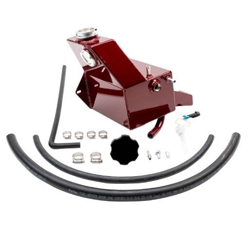 Picture of Wehrli 13 - 18 Dodge 6.7L Cummins OEM Placement Coolant Tank Kit - WCFab Red