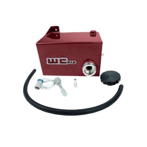 Picture of Wehrli 01 - 07 Chevrolet 6.6L LB7LLYLBZ Duramax OEM Placement Coolant Tank Kit - WCFab Red