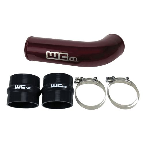 Picture of Wehrli 17 - 19 Chevrolet 6.6L L5P Duramax 4in Intake Pipe (Use wOEM Air Box) - WCFab Red
