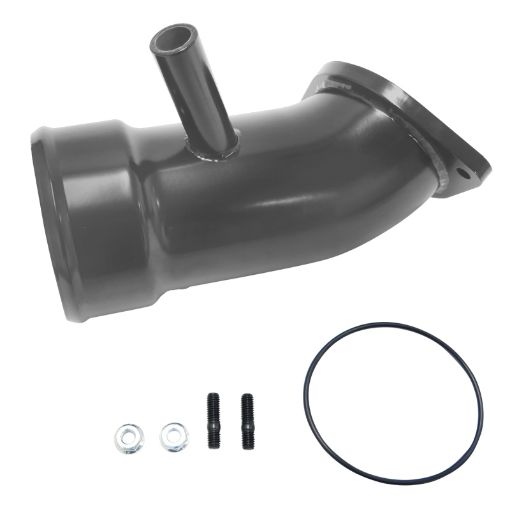 Picture of Wehrli 17 - 19 Chevrolet 6.6L L5P Duramax 3.5in Intake Horn wPCV Port - WCFab Grey