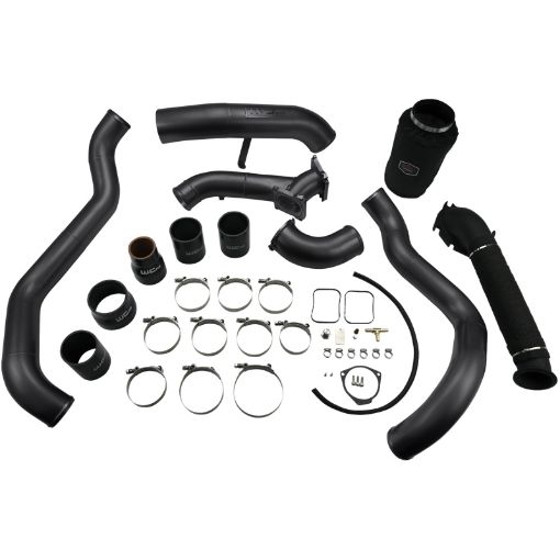 Picture of Wehrli 01 - 04 Chevrolet 6.6L LB7 Duramax High Flow Intake Bundle Kit - Gloss Black