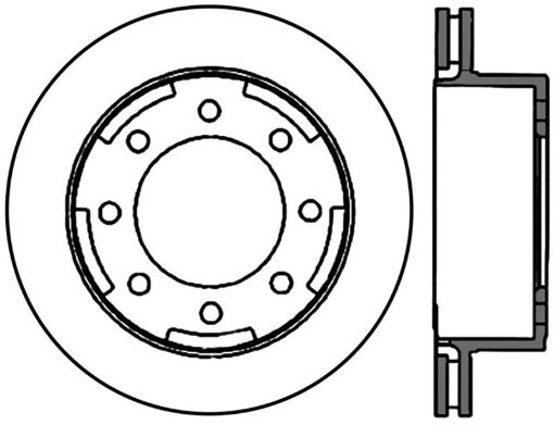 Picture of StopTech 00 - 13 Chevrolet Suburban 2500 Rear Left Drilled Sportstop Cryo Rotor