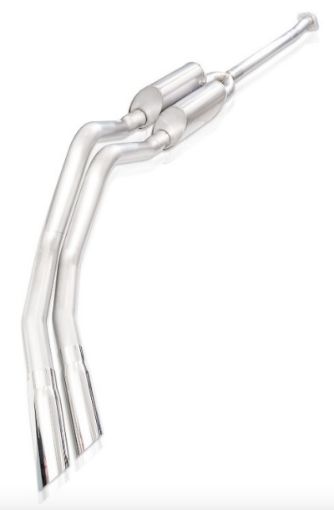 Picture of Stainless Works 15 - 19 Ford F150 5.0L Redline Aftermark Connection Dual 3.5in Side Exit Polished Tips