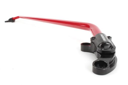 Picture of Perrin Honda Civic Type R Si Front Strut Brace - Glossy Red w Black Feet