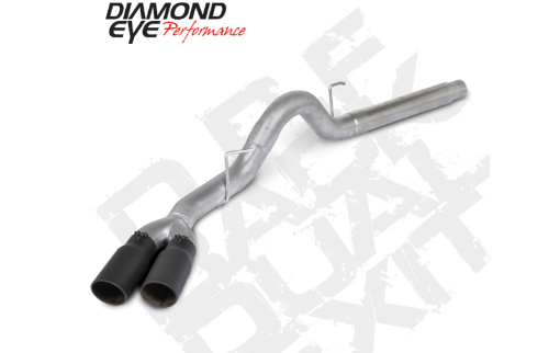 Picture of Diamond Eye 18 - 19 Ford 3.0L Pwrstrk F150 - 4in Alum DPF Back Exh Kit Sprt Dual wTips 4512BRA - DEBK