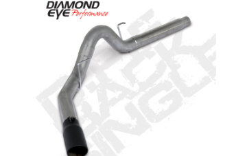Picture of Diamond Eye 18 - 19 Ford 3.0L Powerstroke F150 - 4in 409SS DPF Back Exhaust Kit w Tip 4512BRA - DEBK