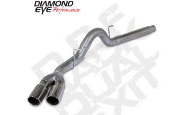 Picture of Diamond Eye 18 - 19 Ford 3.0L Powrstrke F150 - 4in 409SS DPF Back Kit Sprt Dual wTips 4512BRA - DE