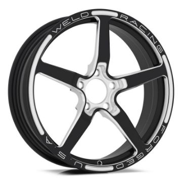 Picture of Weld Alumastar 1 - Piece 18x6 5x115 BP 2.7in. BS Black Wheel - Non - Beadlock
