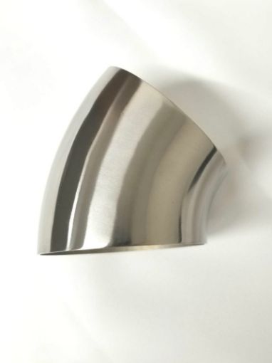 Picture of Ticon Industries 3.0in Diameter 45 Degree 1D3in CLR 1.2mm .047in Wall Thickness Titanium Elbow