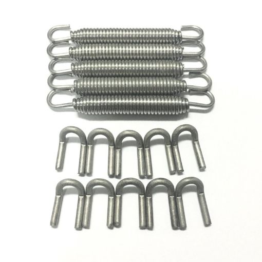 Picture of Ticon Industries Green Silicone Titanium Spring Tab and Spring Kit (10 Tabs5 Springs) - 5 Pack