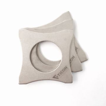 Picture of Ticon Industries Titanium Brace Bracket for O2 Sensor Bung - 1.5mm.059in