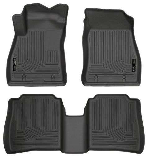 Picture of Husky Liners 14 - 18 Nissan Sentra Weatherbeater Black Front 2nd Seat Floor Liners
