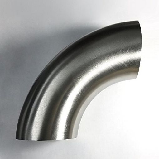 Picture of Stainless Bros 2.50in Diameter 1.5D 3.75in CLR 90 Degree Bend No Leg Mandrel Bend