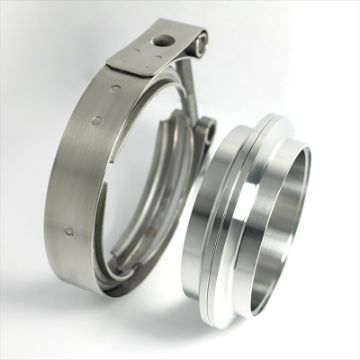Picture of Stainless Bros 3.5in 304SS V - Band Assembly - 2 Flanges1 Clamp