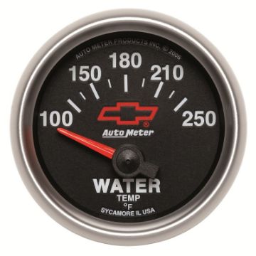 Picture of Autometer GM Bowtie Black 2 - 116in 100 - 250 F Pedestal Electronic Water Temp Gauge