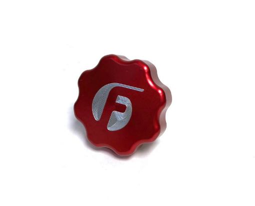 Picture of Fleece Performance 01 - 16 GM 25003500 Duramax Billet Oil Cap Cover - Red