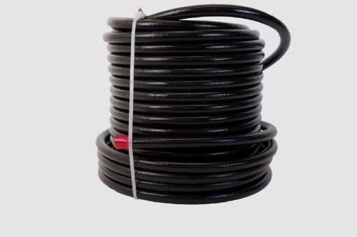 Picture of Aeromotive PTFE SS Braided Fuel Hose - Black Jacketed - AN - 08 x 12ft