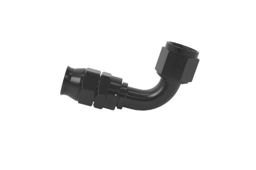 Picture of Aeromotive PTFE Hose End - AN - 10 - 90 Deg - Black Anodized