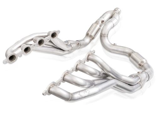 Picture of Stainless Works 2019 Chevrolet Silverado 5.3L Catted Headers 1 - 78in Primaries 3in Leads Y - Pipe