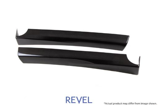 Picture of Revel GT Dry Carbon Door Trim (Front Left Right) Tesla Model 3 - 2 Pieces