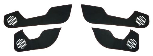 Picture of Revel GT Design Kick Panel Cover (Red Stitch) 18 - 19 Honda Civic Type - R Hatchback - 4 Pieces