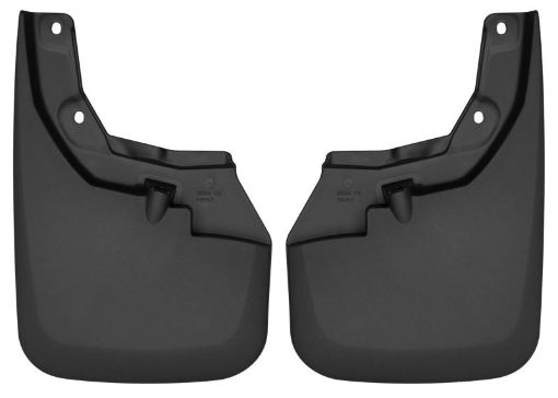 Picture of Husky Liners 16 - 22 Toyota Tacoma w OE Fender Flares Custom Molded Front Mud Guards - Black
