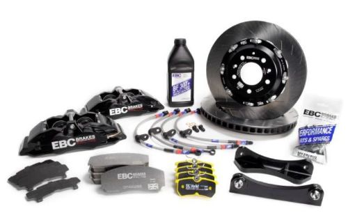 Picture of EBC Racing 12 - 17 Ford Fiesta ST (Mk7) Black Apollo - 4 Calipers 330mm Rotors Front Big Brake Kit
