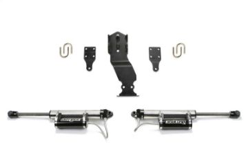Picture of Fabtech 17 - 21 Ford F250F350 4WD Dual Steering Stabilizer System wDL 2.25 Resi Shocks